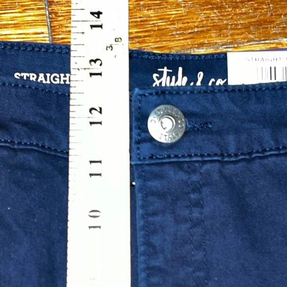 NWT Style & Co straight leg pants size 18 XXL blue plus size business casual - Picture 9 of 11